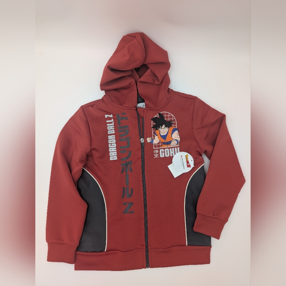Dragon Ball Z Boys' Graphic Active Jacket with Hood, Sizes  8